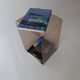 Vintage side table plexiglass 1970s design by Michel Dumas