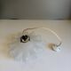 Antique molded glass pendant light - 1930-40