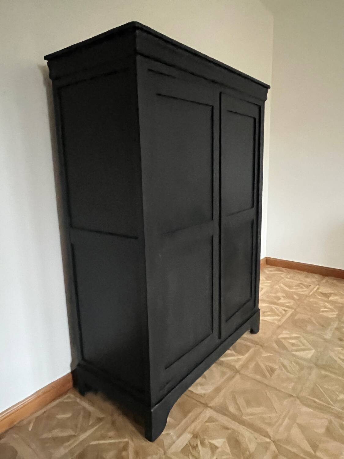Parisian black velvet wardrobe