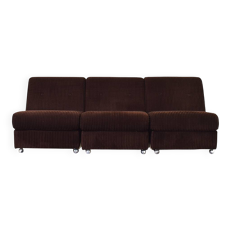 Canapé modulaire allemand du milieu du XXe siècle, années 1970.