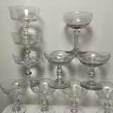 Antique champagne glasses