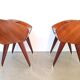 Pair of italian 1950's night stands bed side tables