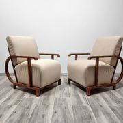 Paire de fauteuils art déco restaurés