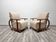 Pair of restored art deco armchairs