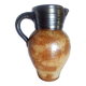 Pichet at Lys - model from Bouffioulx - Glazed stoneware brown/black 20cm