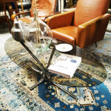 Orange coffee table smoked glass