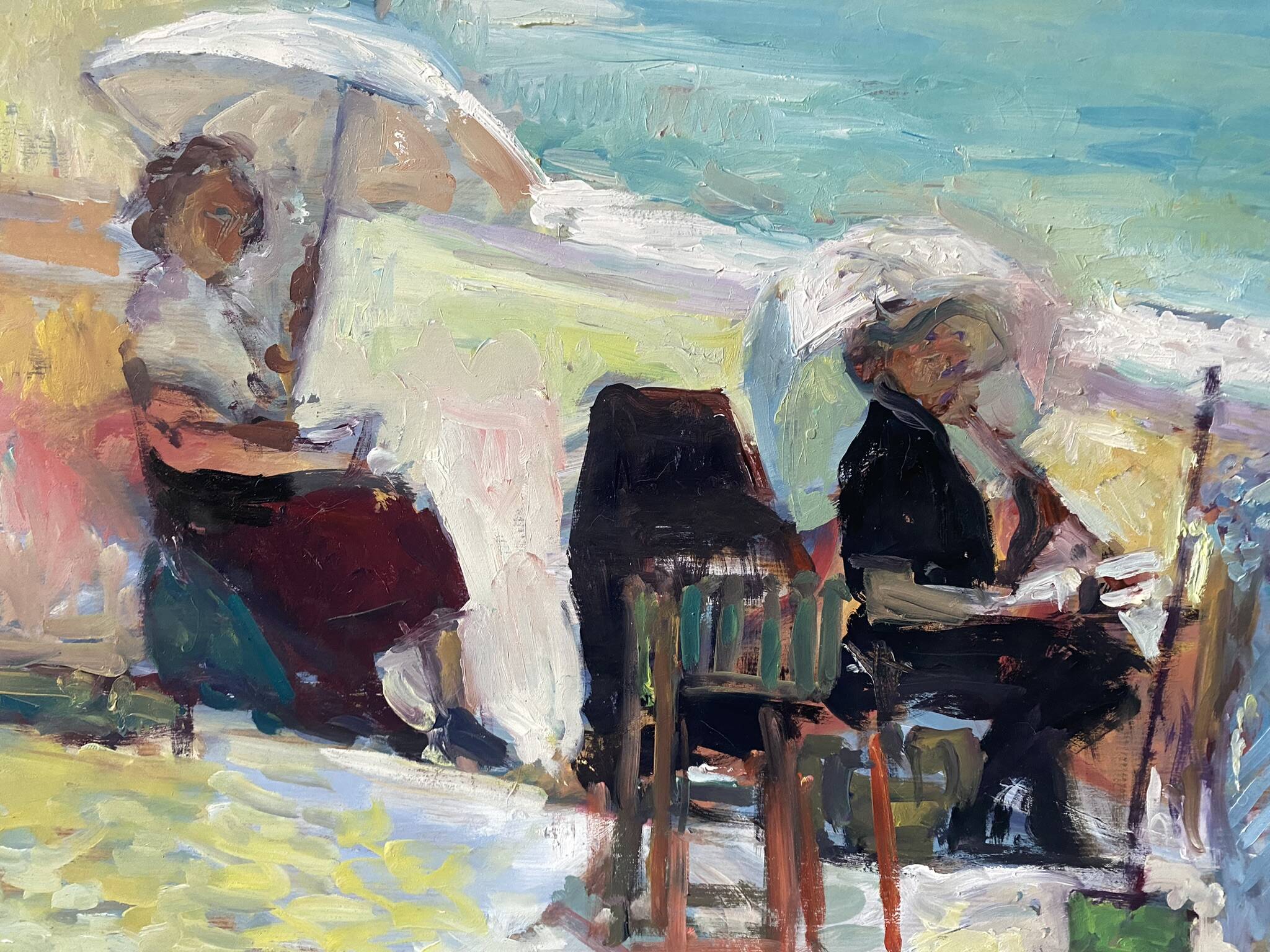 Family portrait signed Patrice Landauer