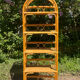 1970s rattan shelf