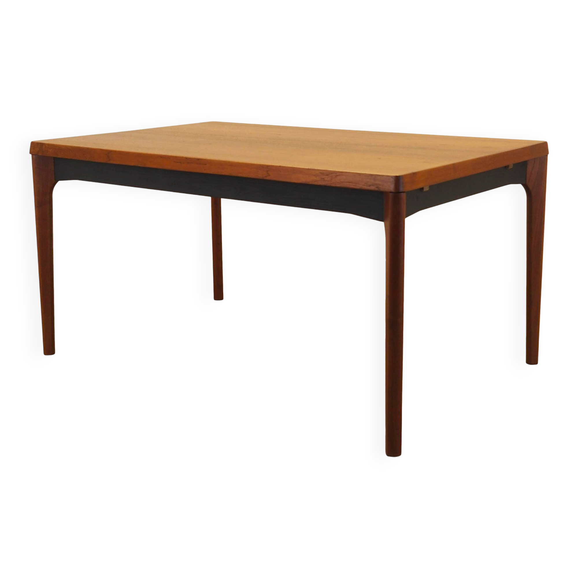 Teak extending dining table Henning Kjærnulf, Vejle, 1960s