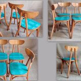 Set of 4 chairs Luterma banana 60s