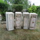 Lot de 4 jardinières en eternit
