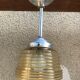 Hanging art deco glass yellow + alu vintage support