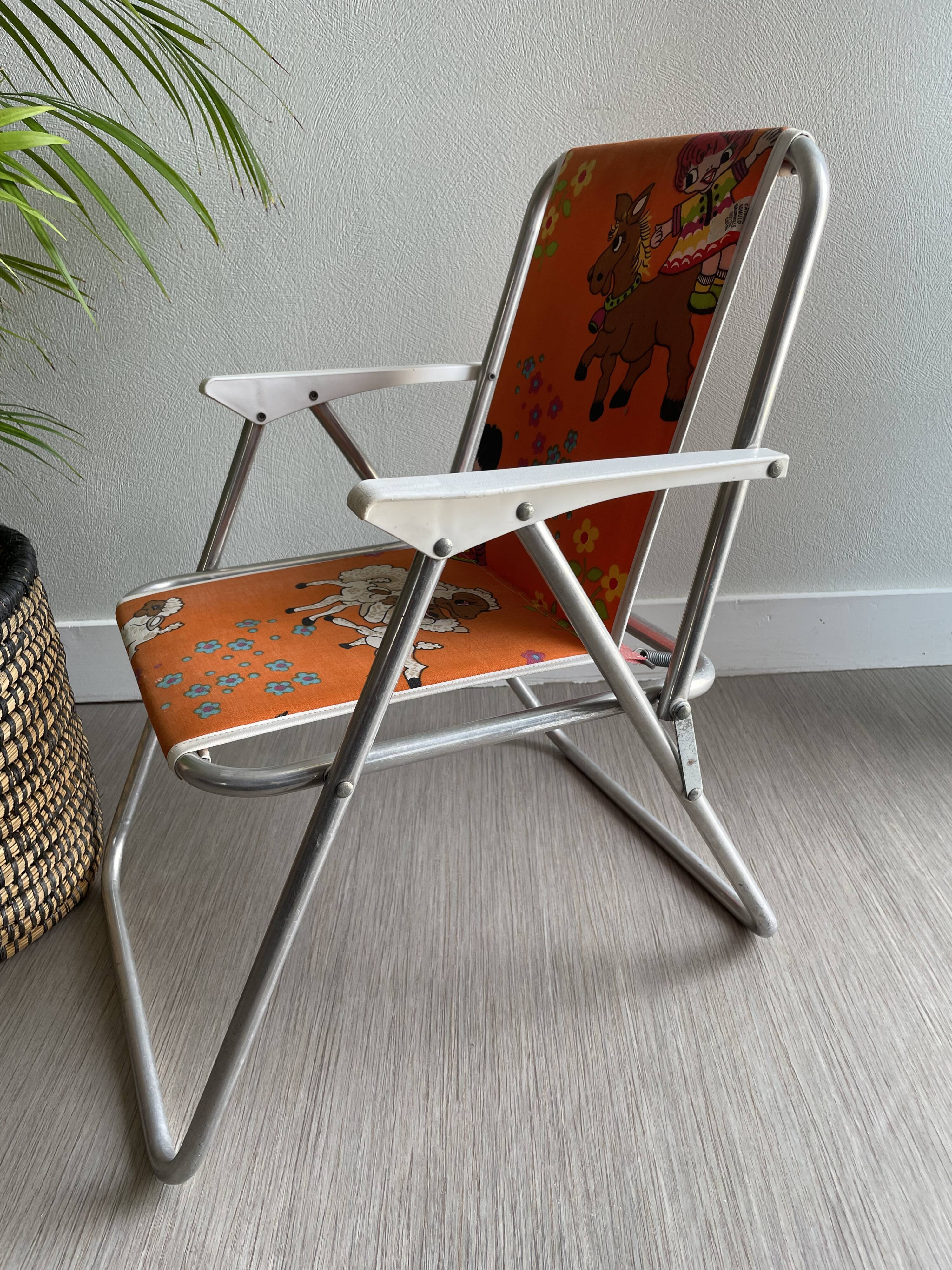 Vintage children's camping chair