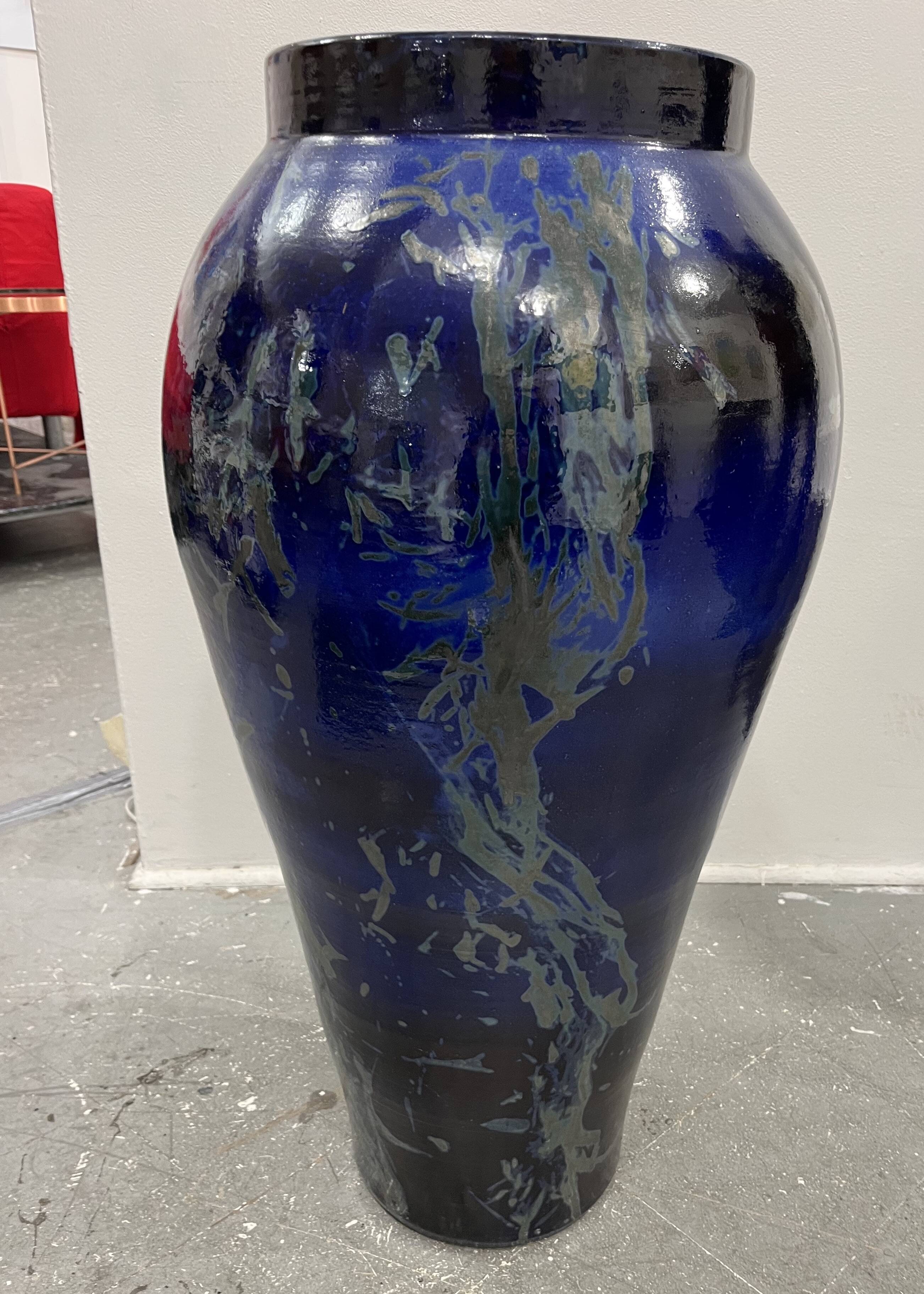 Jarre, grande poterie en céramique émaillée extérieur