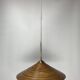 Pencil Split Reed, Rattan, Bamboo & Brass Pendant Lamp, 1970s