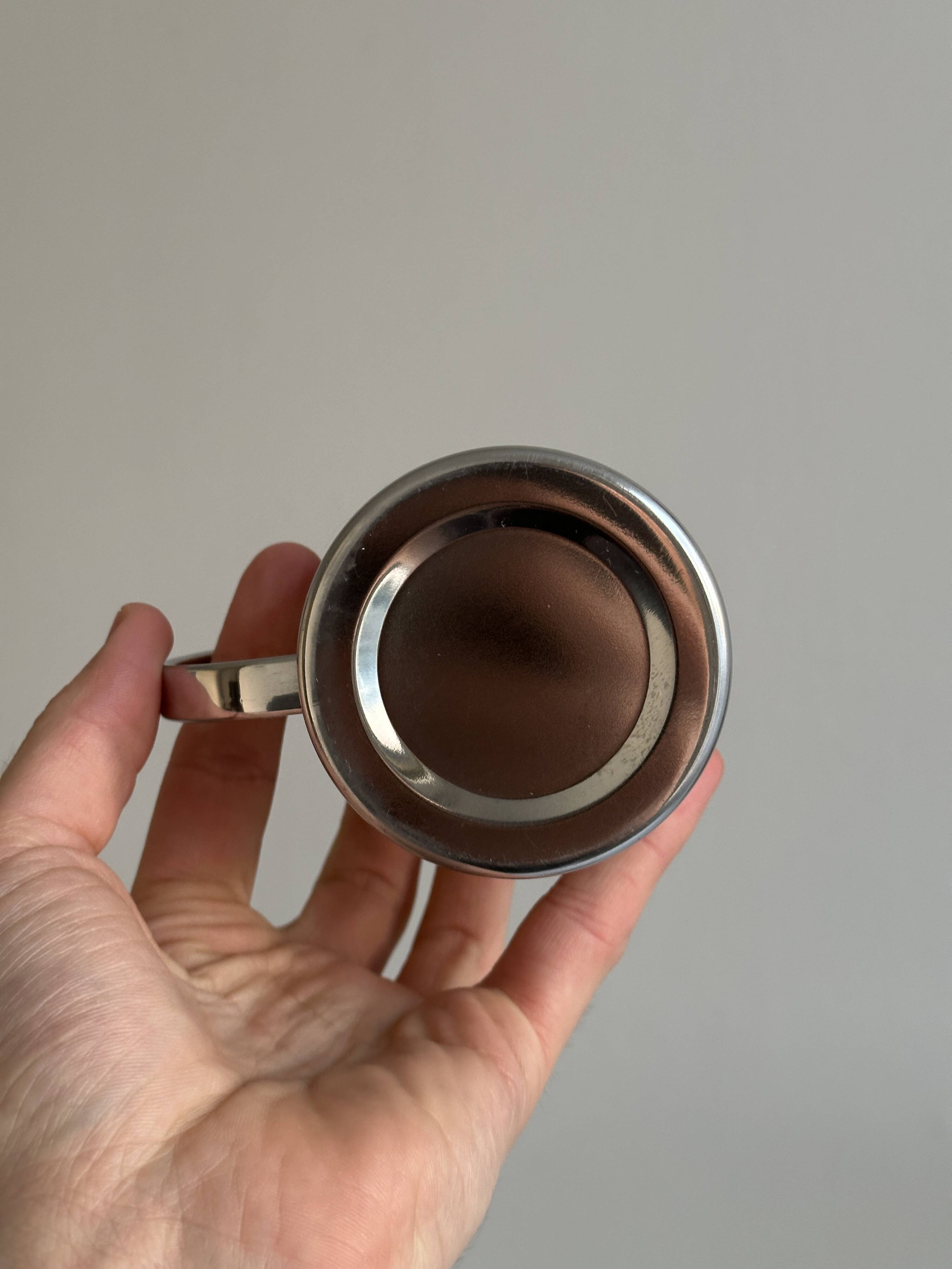 Set of 4 stainless steel cups