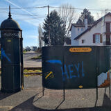 Public edicule made in sets for a former theater of Franche Comté
