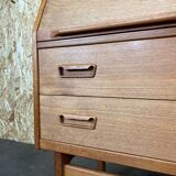 1960s 1970s teak secretary dresser Arne Wahl Iversen for Vinde Møbelfabrik