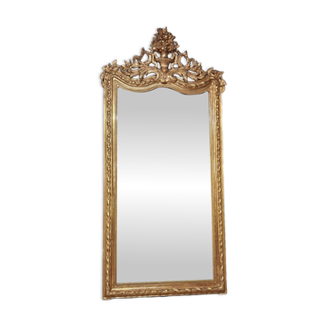 19th century mirror inspired by Louis XVI style, 2.15m x 98cm