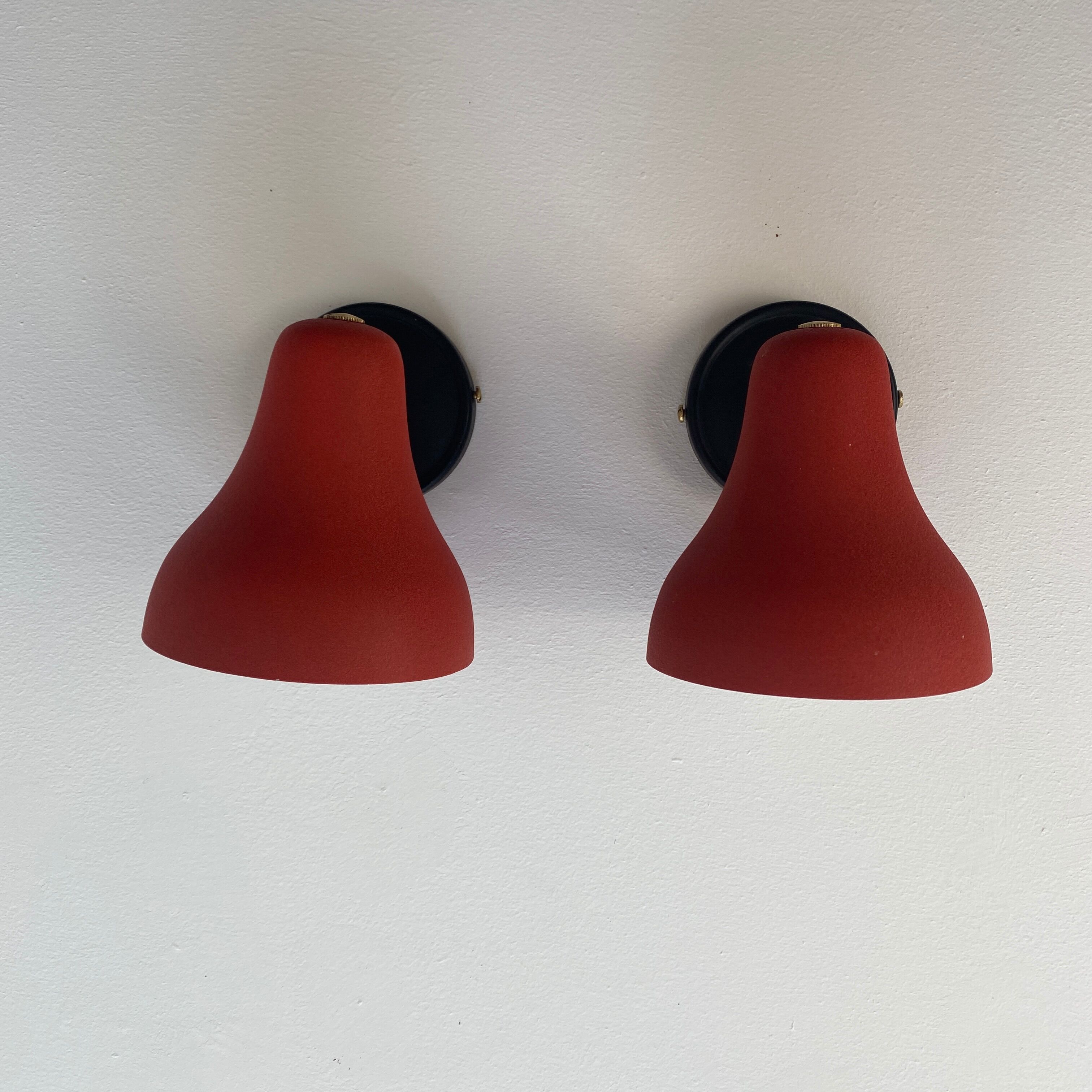 Lot 2 old vintage articulated wall lamps 1950