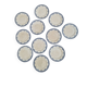 Set of 11 Dessert Plates Ter De Fer Salins Rivoli Model