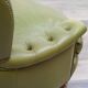Fauteuil Chesterfield en cuir vert olive