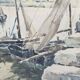 Legrand Aquarelle Marine Béziers 1955