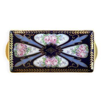 Plat décoratif en faïence de Limoges