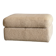 Pouf / Ottoman -  Grand pouf en tissu beige texturé