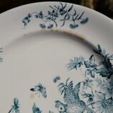 Mignon plates in Longwy earthenware