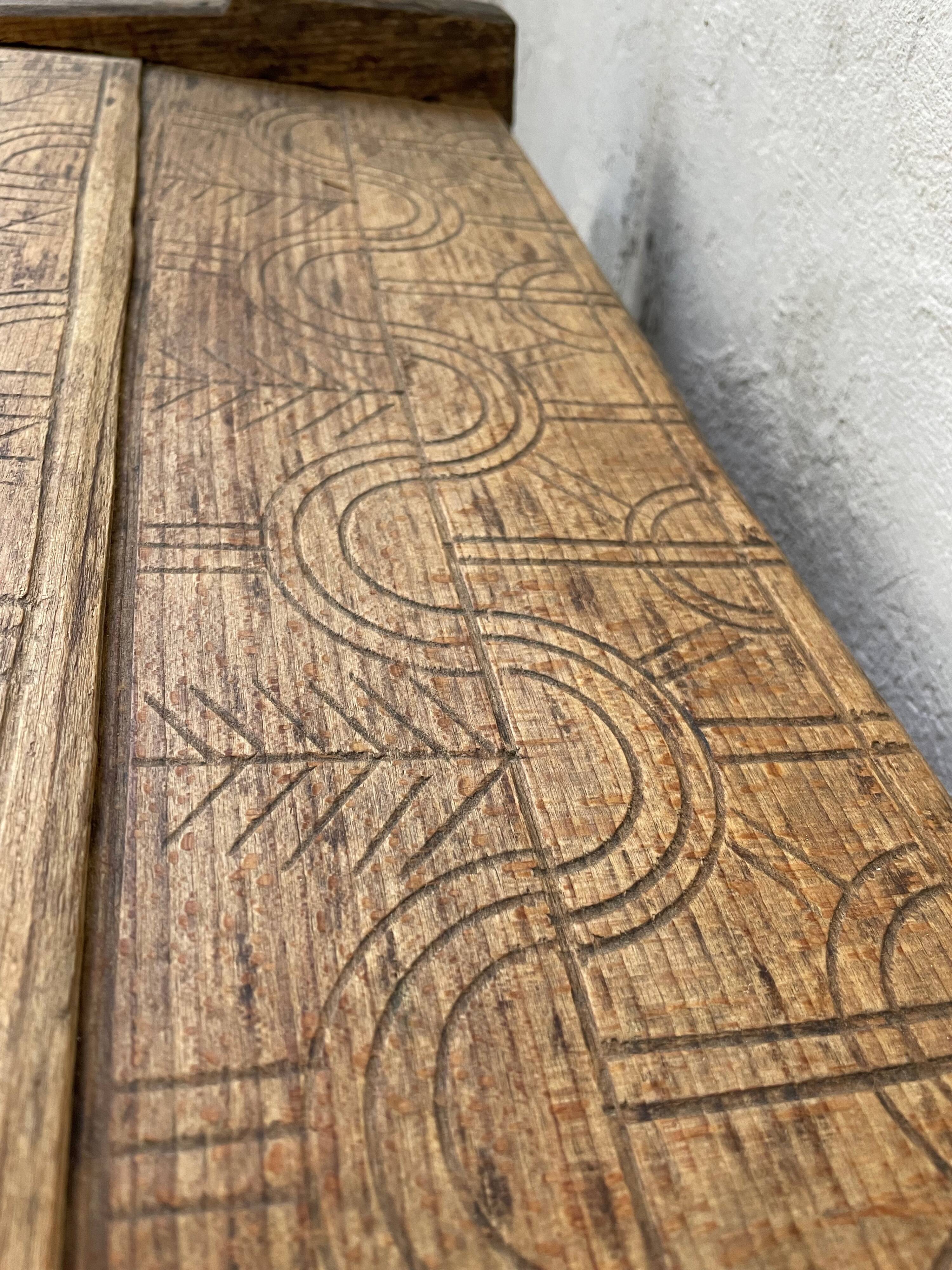 Shepherd's chest Vosges 1900 popular art