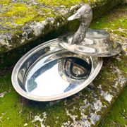 Duck Serving Platter – Vintage French EPNS Silver Plated Game Dish
