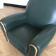 Fauteuil club cuir vert anglais