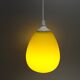 Vintage pendant lamp acid yellow 1970