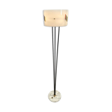 Mid century modern floor lamp in plexiglass & marble