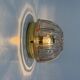 Limburg Galshütte topaz toned glass flush mount wall light or sconce, 1970s, Germany