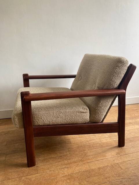 Scandinavian vintage teak armchair