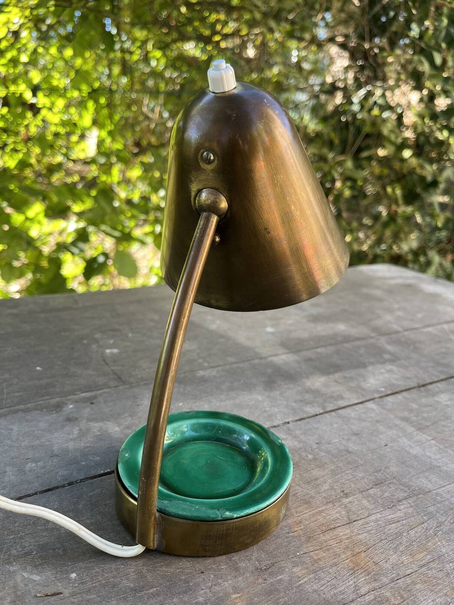Small vintage brass lamp