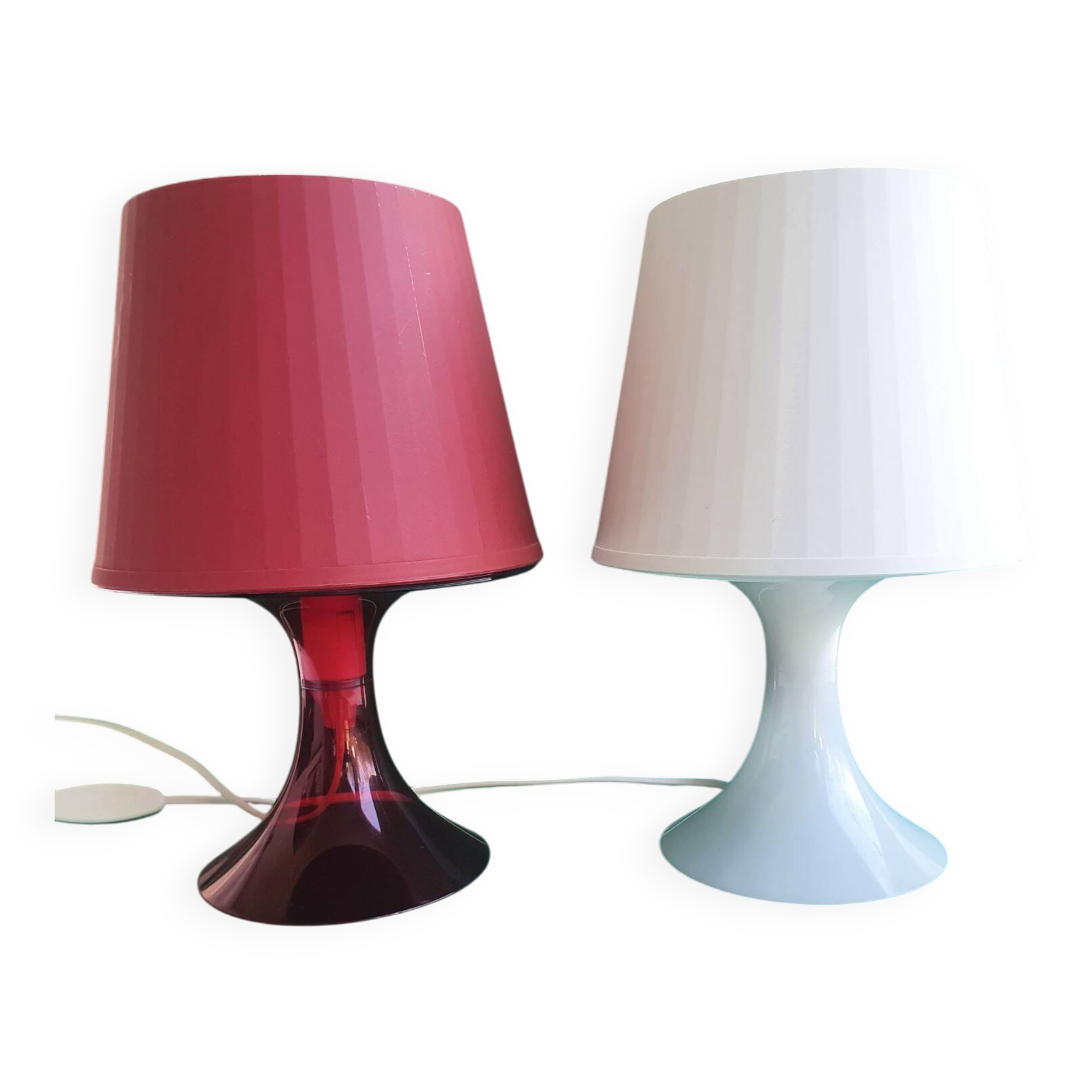 Pair of Ikea table lamps designed by Magnus Eleback and Carl Ojerstom