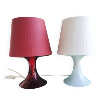 Pair of Ikea table lamps designed by Magnus Eleback and Carl Ojerstom