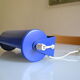 Tubular wall lamp vintage ikea years 80 blue