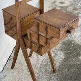 Vintage 1960s sewing table with splayed legs