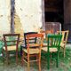 6 antique chairs
