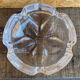 Vintage daum crystal petal shaped ashtray pocket video #d9
