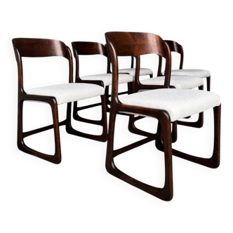 Set de 6 chaises traineaux Baumann