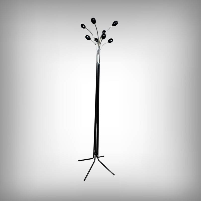 Coat rack in lacquered metal, italian design – 1960