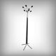 Coat rack in lacquered metal, italian design – 1960