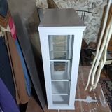 Display cabinet / Silver cabinet with 1 door from the 1950s.