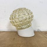 Applique murale vintage en porcelaine blanche, années 1970