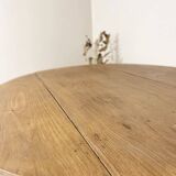 Restored solid oak round table